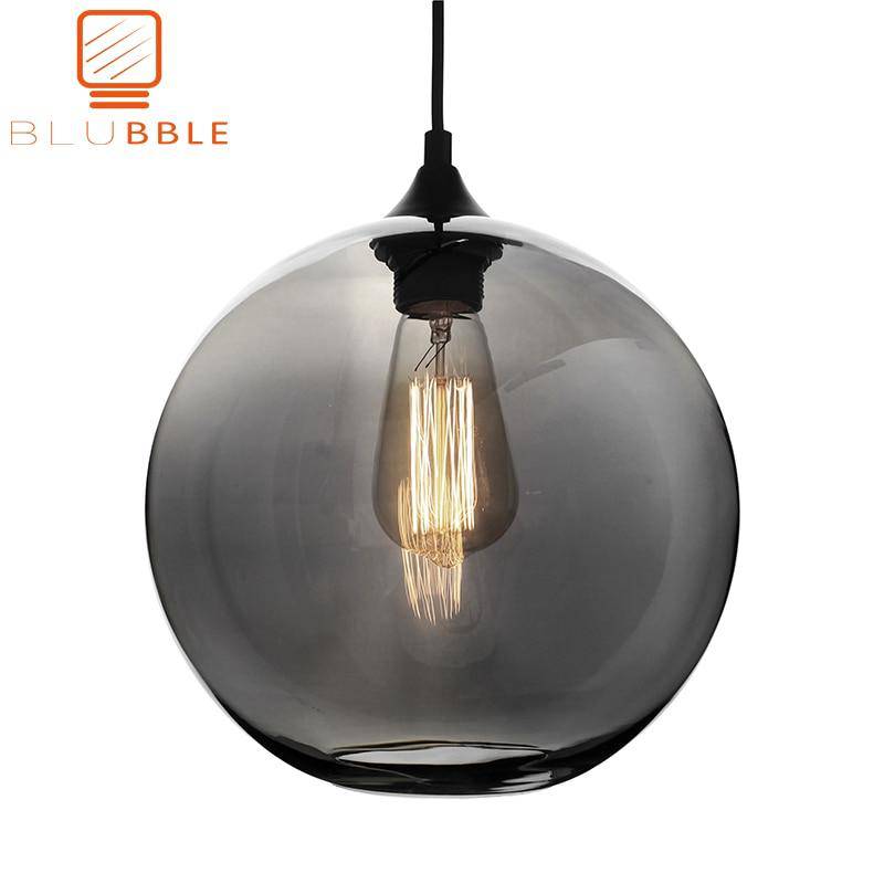 Suspension Blubble - Boule en verre coloré ou fumé