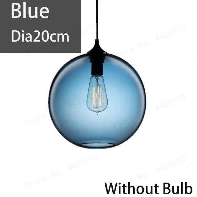 Suspension Blubble - Boule en verre coloré ou fumé