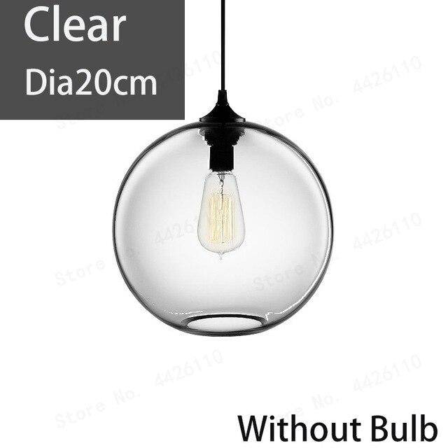 Suspension Blubble - Boule en verre coloré ou fumé