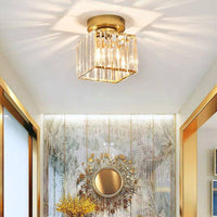 Plafonnier Luxe en Cristal de Verre