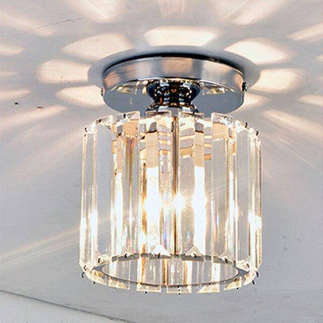 Plafonnier Luxe en Cristal de Verre