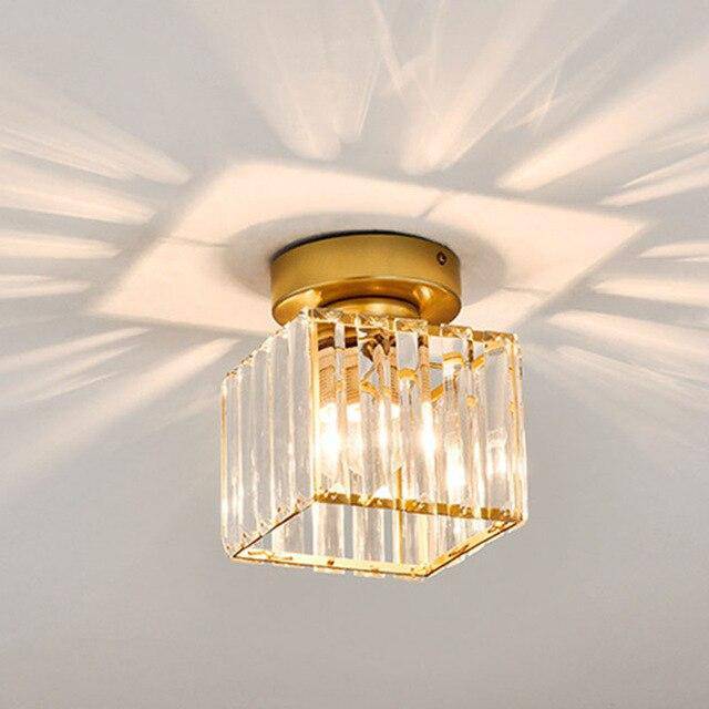 Plafonnier Luxe en Cristal de Verre