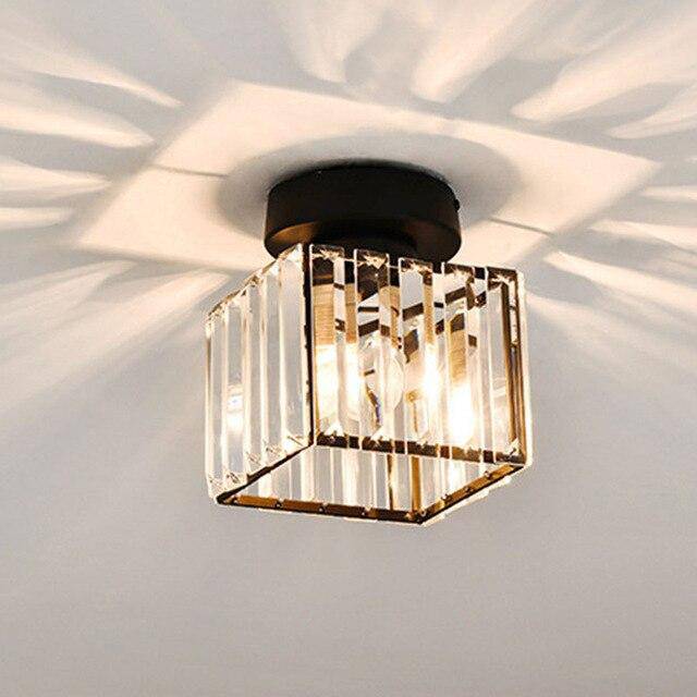 Plafonnier Luxe en Cristal de Verre