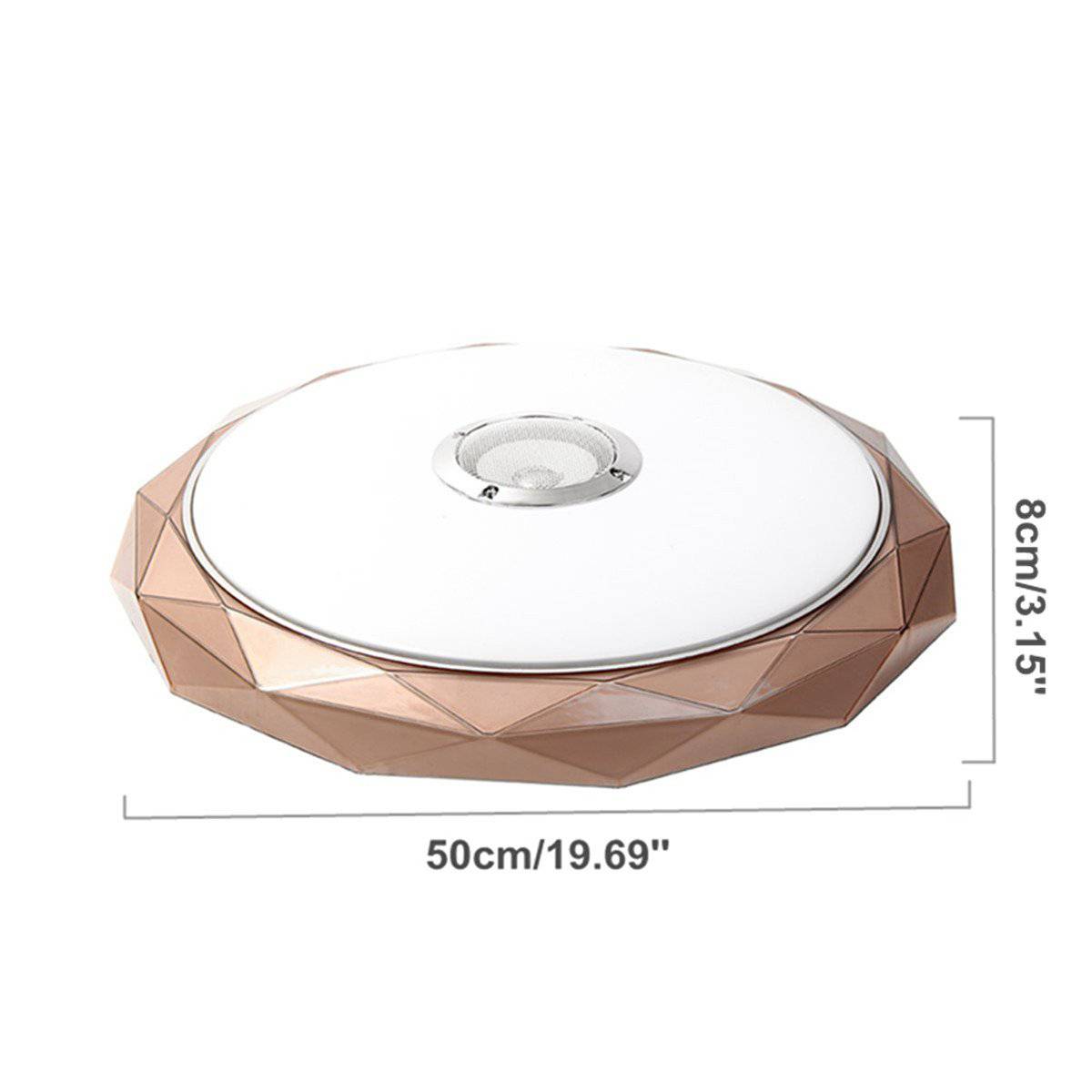 Plafonnier LED Géométrique Rose Gold Dimmable