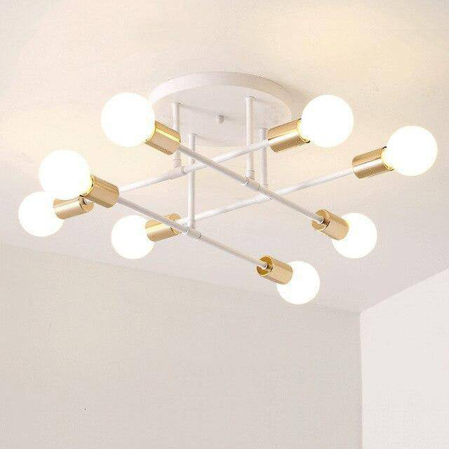 Plafonnier design métal multi-lampes Rod