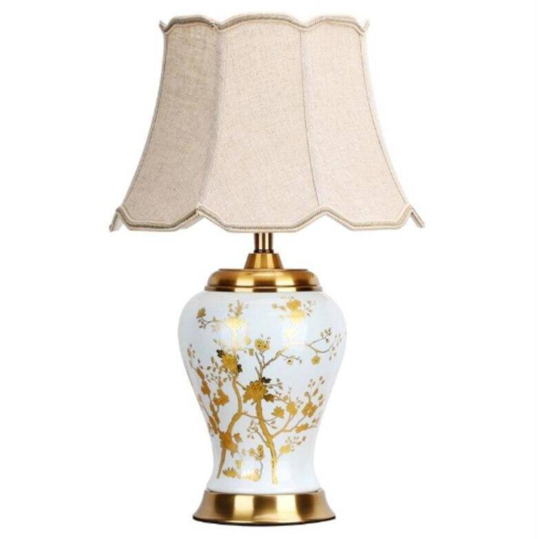 Lampe à poser en céramique LED style Japonais
