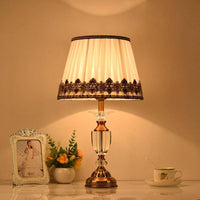 Lampe de table LED rétro en verre cristal