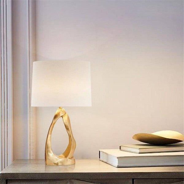 Lampe à poser LED design moderne avec abat-jour blanc - Creative Glow