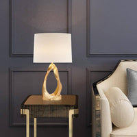 Lampe à poser LED design moderne avec abat-jour blanc - Creative Glow