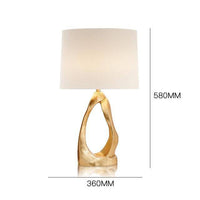 Lampe à poser LED design moderne avec abat-jour blanc - Creative Glow