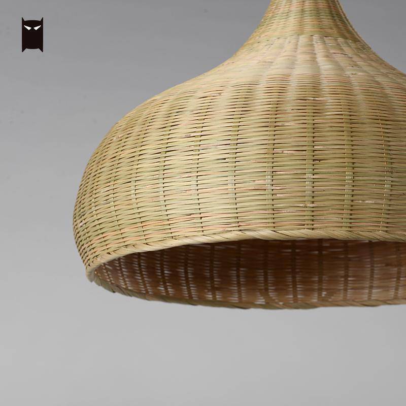 Suspension bambou rustique arrondie Delicate