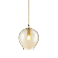 Suspension LED cristal doré