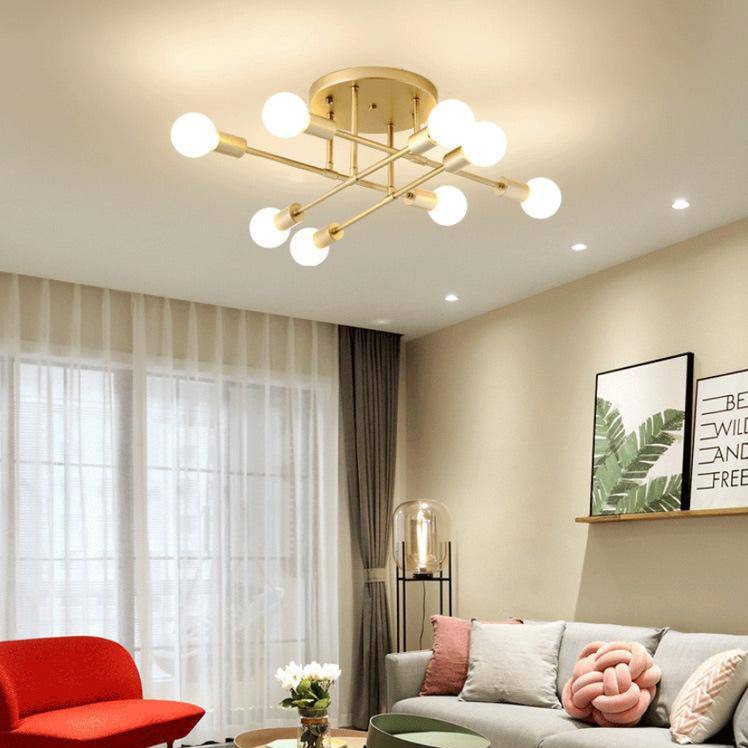 Plafonnier design métal multi-lampes Rod