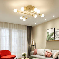 Plafonnier design métal multi-lampes Rod