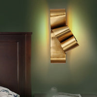 Applique murale LED dorée en forme de nœud Bowie