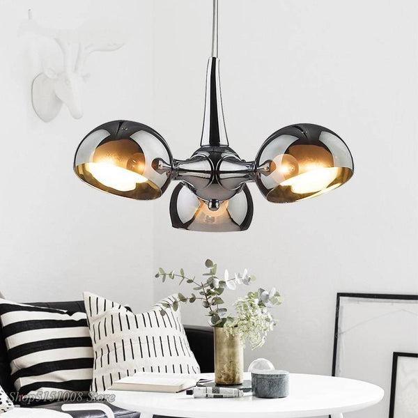 Suspension LED Rond en Verre "Rui"