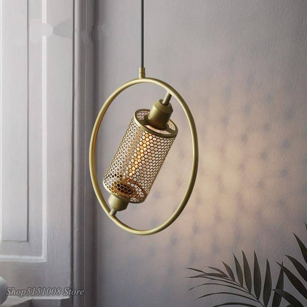 Suspension LED Design Doré