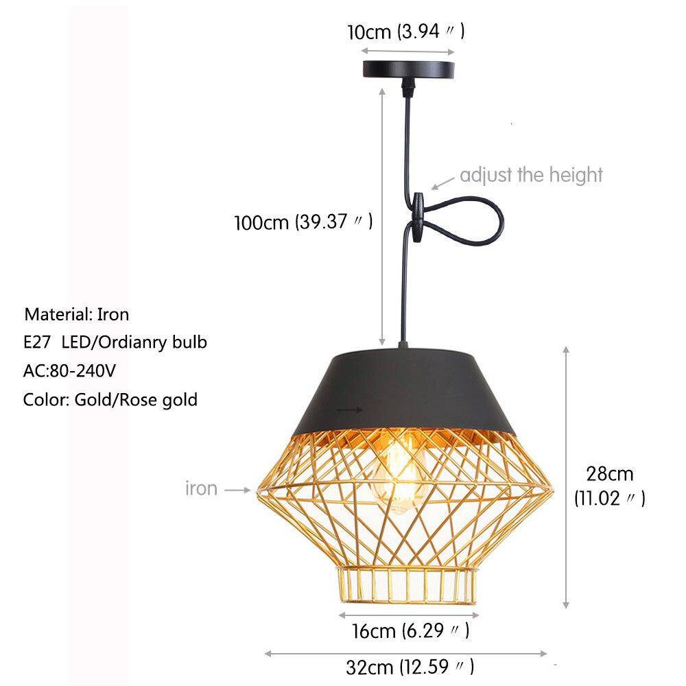 Suspension LED Industrielle Loft