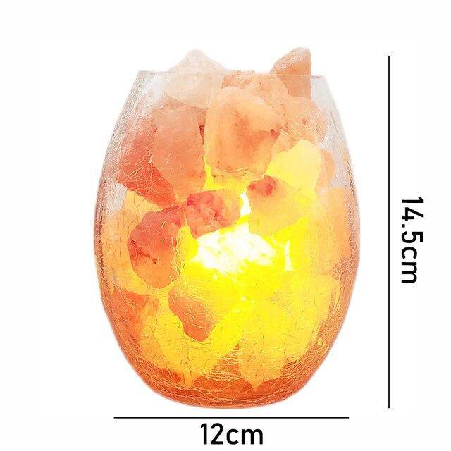 Lampe LED en pierres de sel de l'Himalaya