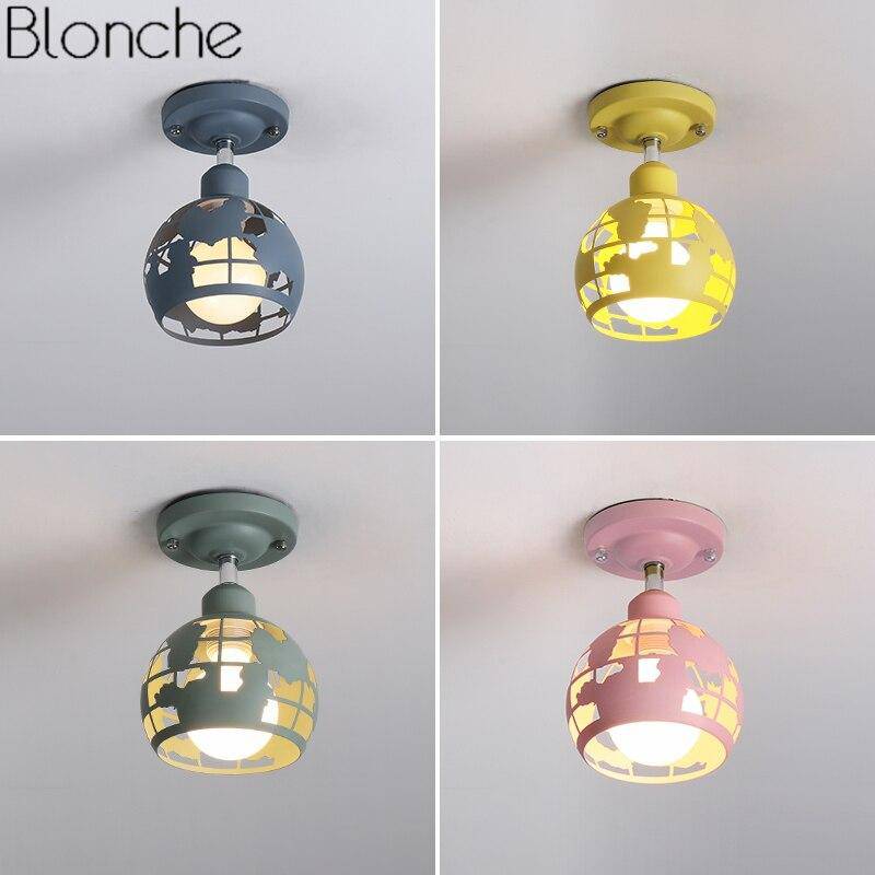 Suspension LED Kids - Style moderne en métal coloré