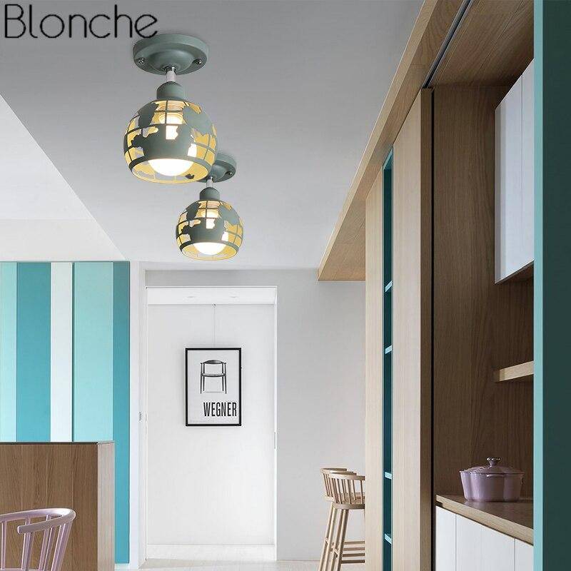 Suspension LED Kids - Style moderne en métal coloré