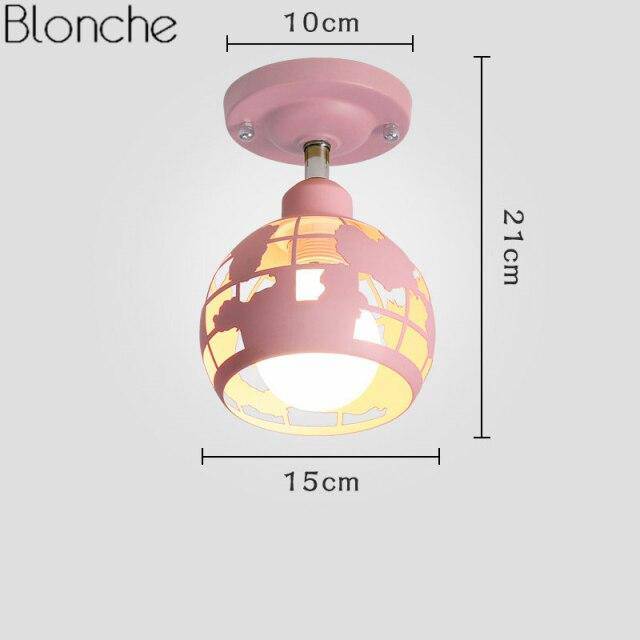 Suspension LED Kids - Style moderne en métal coloré