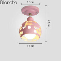 Suspension LED Kids - Style moderne en métal coloré