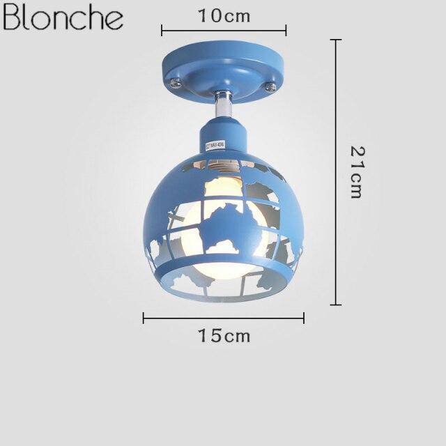 Suspension LED Kids - Style moderne en métal coloré
