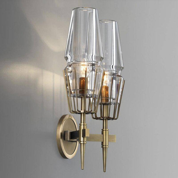 Applique Murale LED Design en Métal et Verre