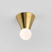 Plafonnier LED Chromé avec Boule en Verre