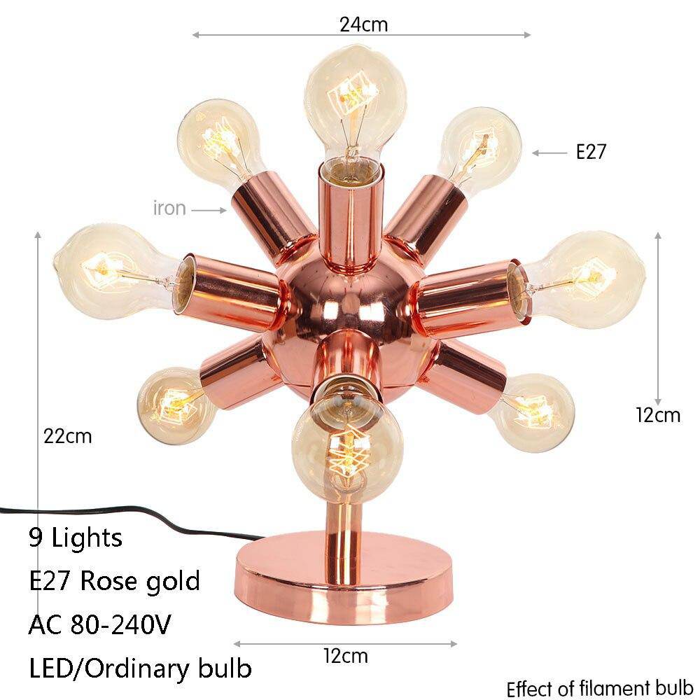 Lampe à poser design LED rose gold "Creative Glow"