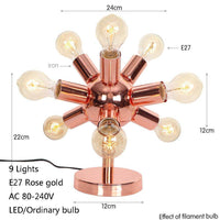 Lampe à poser design LED rose gold "Creative Glow"