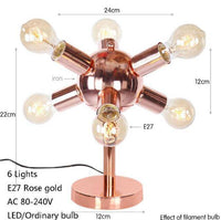 Lampe à poser design LED rose gold "Creative Glow"