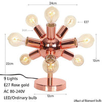 Lampe à poser design LED rose gold "Creative Glow"
