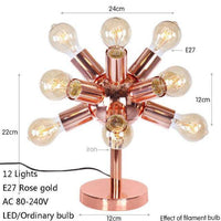 Lampe à poser design LED rose gold "Creative Glow"