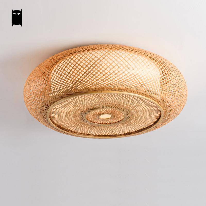 Plafonnier Bambou Japonais Woven