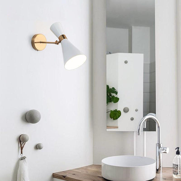 Applique murale élégante à LED dorée - Modèle triangulaire Smart