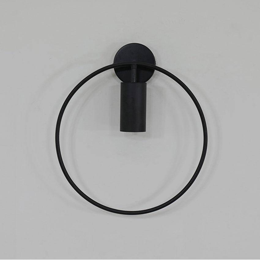 Applique murale LED design – Anneau et cylindre en métal Fly
