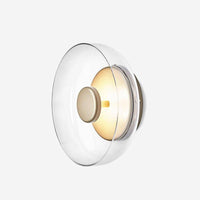 Applique murale LED élégante en verre et métal