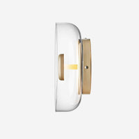 Applique murale LED élégante en verre et métal
