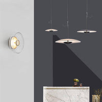 Applique murale LED élégante en verre et métal