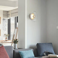 Applique murale LED élégante en verre et métal