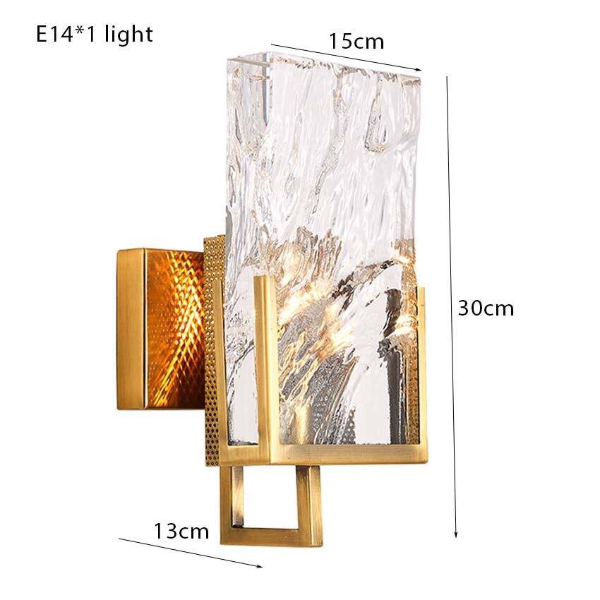Applique murale LED dorée Luxury