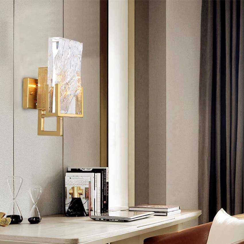 Applique murale LED dorée Luxury