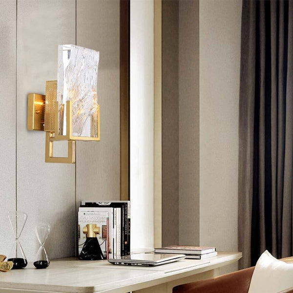 Applique murale LED dorée Luxury