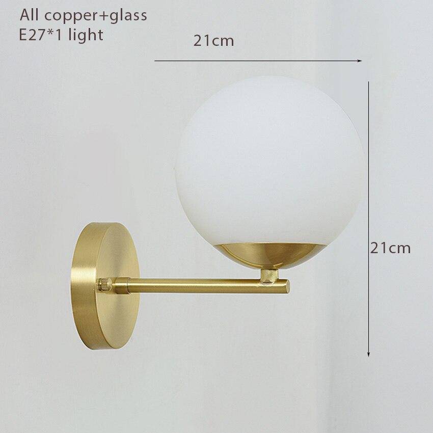 Applique murale LED dorée de luxe