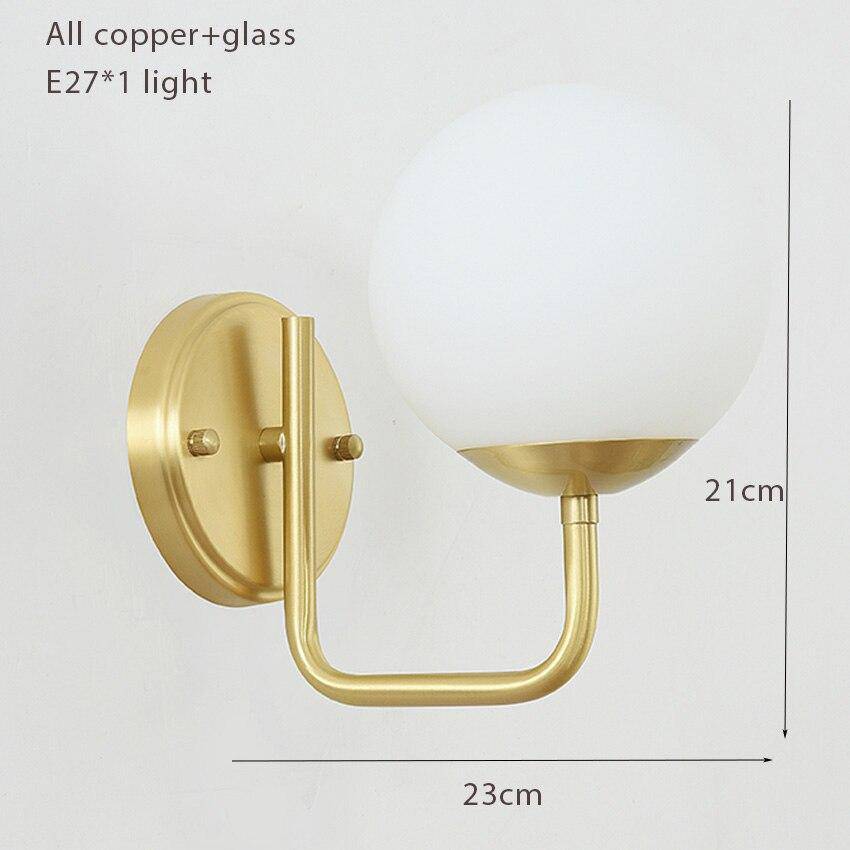Applique murale LED dorée de luxe