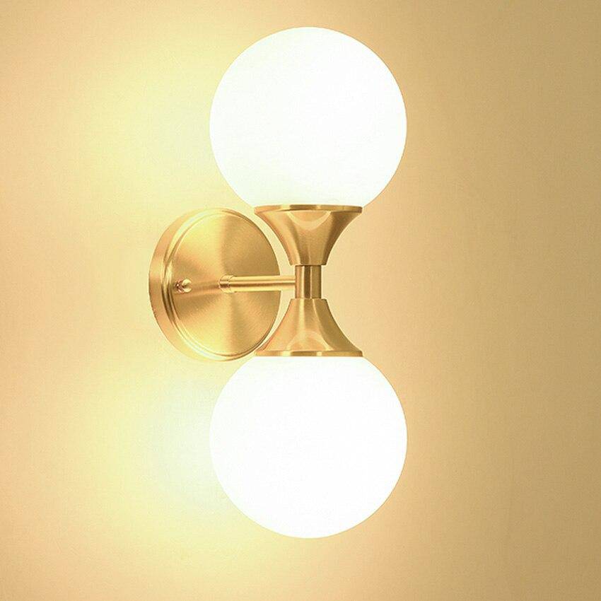 Applique murale LED dorée de luxe