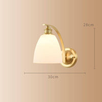 Applique murale LED dorée Herity