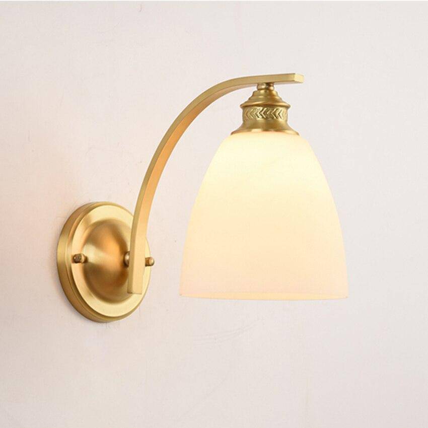 Applique murale LED dorée Herity